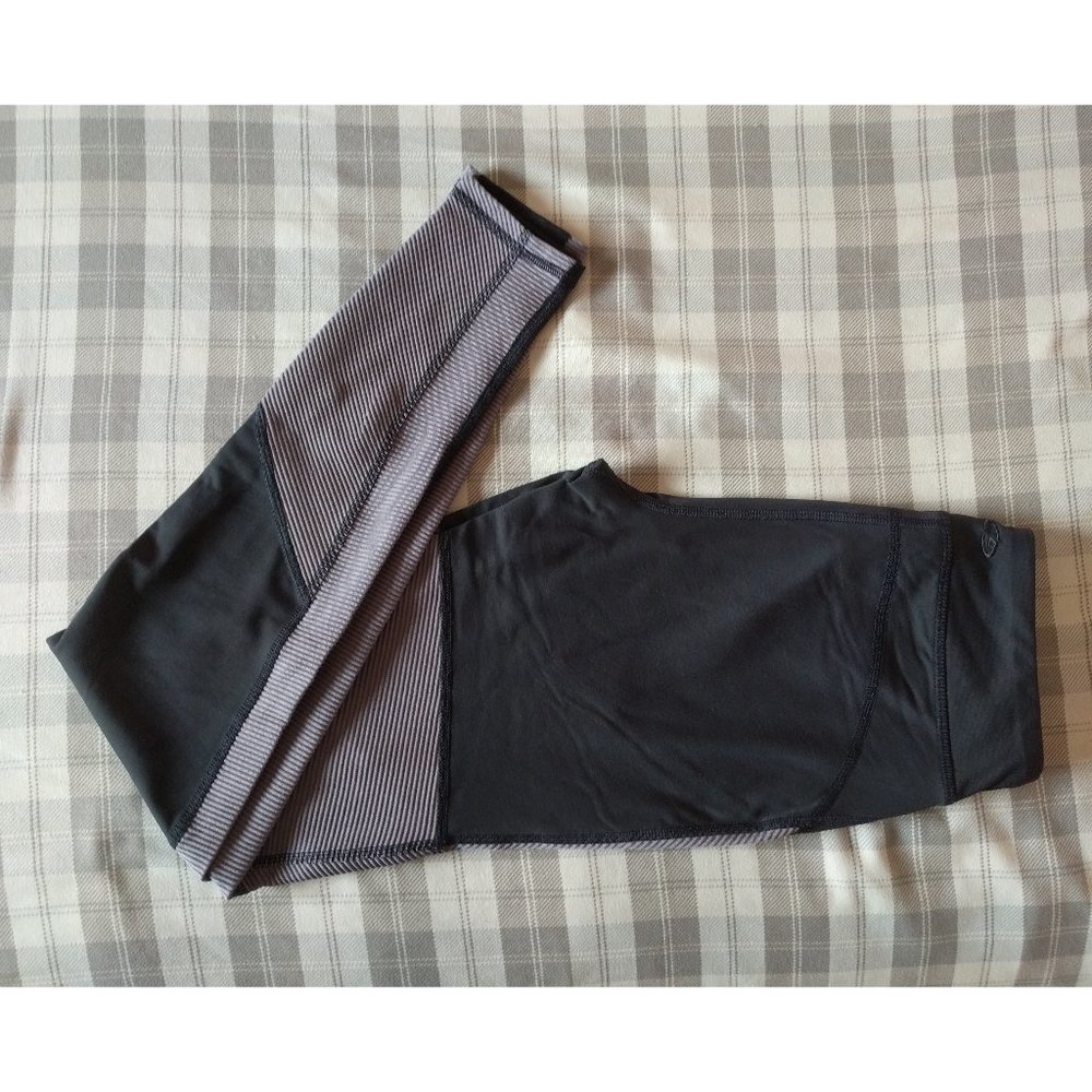 Champion Moto Leggings (Purple & Grey Size XSmall)